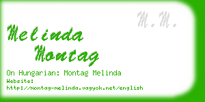 melinda montag business card